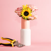 Sunflower Vase & Body Care Gift Set